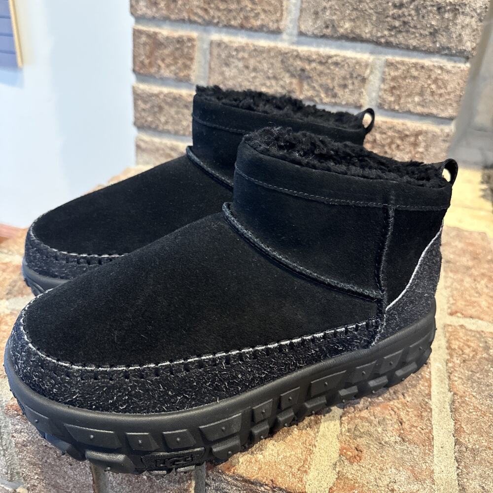 UGG Venture Daze Ultra Mini Black Men's Size 7/ Women’s 8 Boots 1158200 - Picture 13 of 16